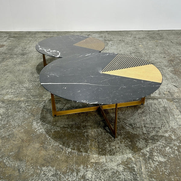 Small Gold Radius Coffee Table by Alex Mint @ REHAUS