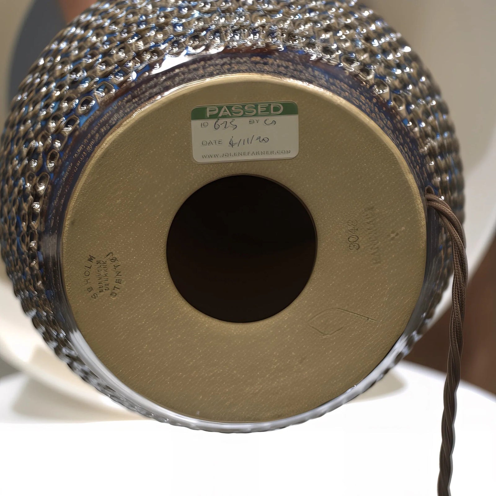 Soholm Ceramic Handmade Mid - Century Stoneware 3048 Lamp by Einar Johansen - REHAUS - Soholm