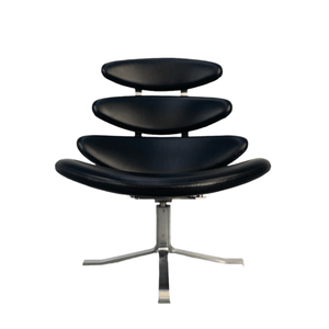 Spectacular Erik Jorgensen Corona EJ5 Chair in Black Apache Leather @ REHAUS