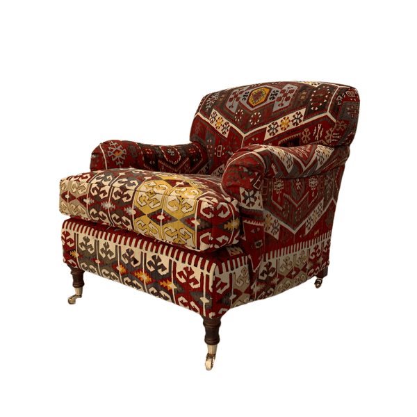 Standard Arm Armchair - In Turkish Woollen Kilim @ REHAUS
