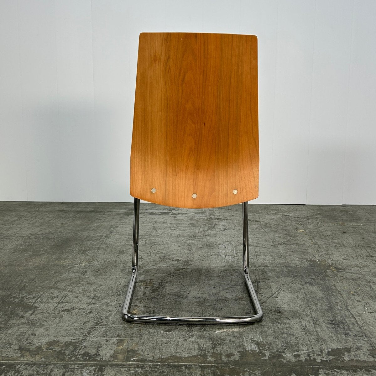Swing Walnut and Leather Chairs by Calligaris, Set of Eight @ REHAUS