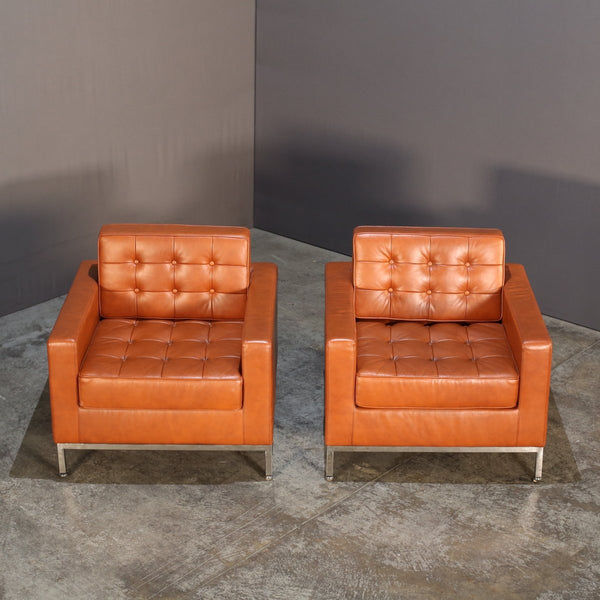 Tawny Brown Leather Armchair @ REHAUS