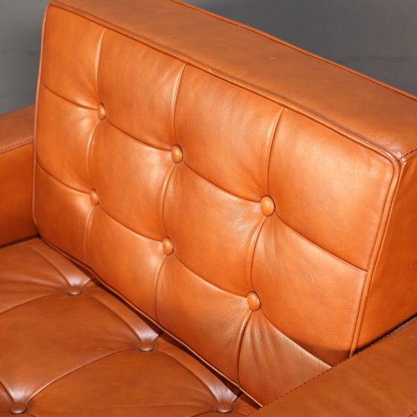 Tawny Brown Leather Armchair @ REHAUS