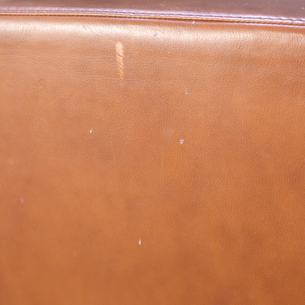 Tawny Brown Leather Armchair @ REHAUS