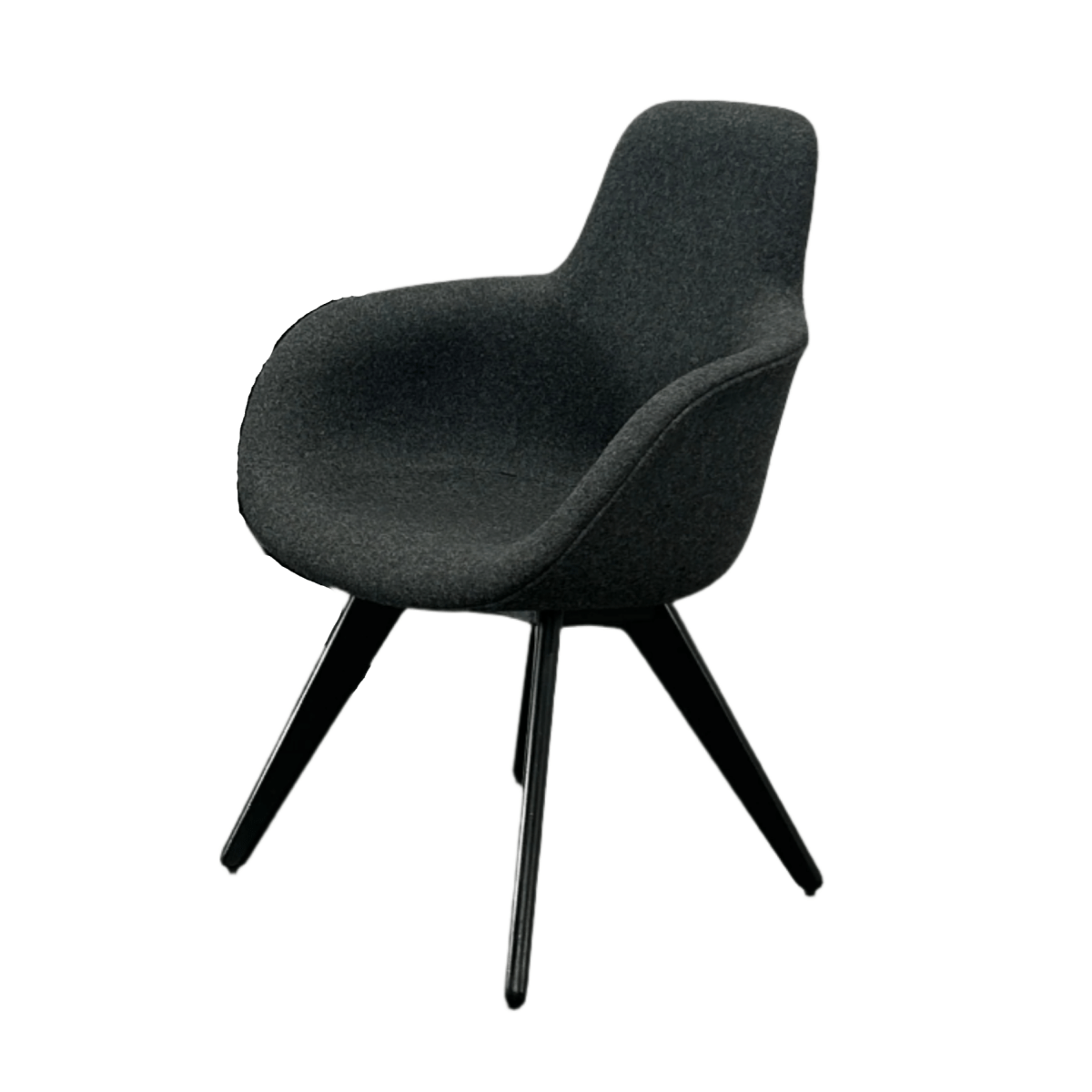 Tom Dixon Grey Scoop High Back Chair @ REHAUS