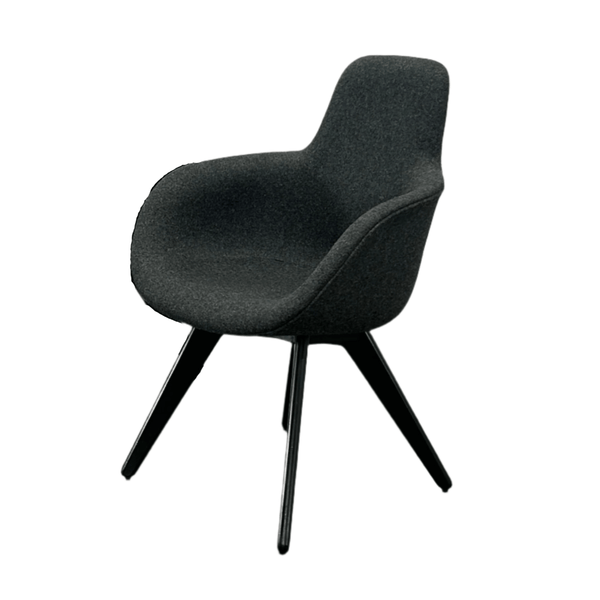 Tom Dixon Grey Scoop High Back Chair @ REHAUS