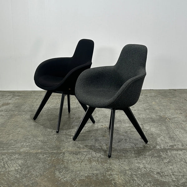 Tom Dixon Grey Scoop High Back Chair @ REHAUS