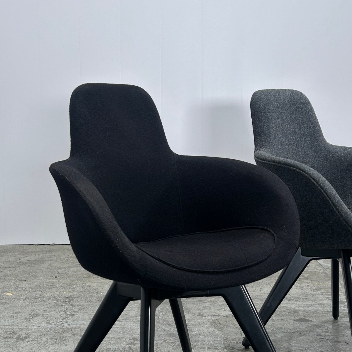 Tom Dixon Grey Scoop High Back Chair @ REHAUS