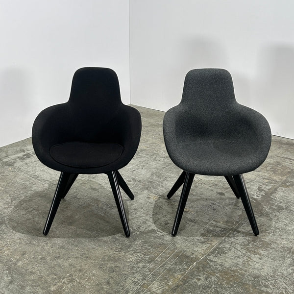 Tom Dixon Grey Scoop High Back Chair @ REHAUS