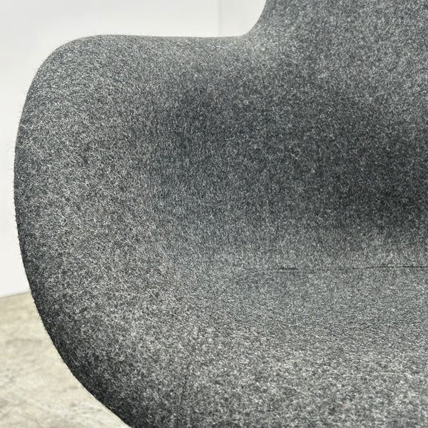 Tom Dixon Grey Scoop High Back Chair @ REHAUS