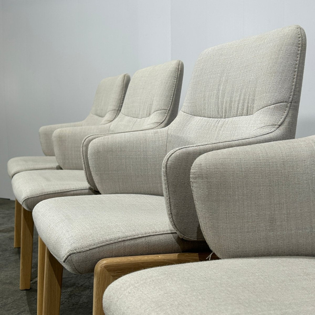 Vanilla Low Back Armchairs by Stressless, Set of Four @ REHAUS