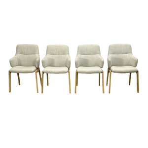 Vanilla Low Back Armchairs by Stressless, Set of Four @ REHAUS