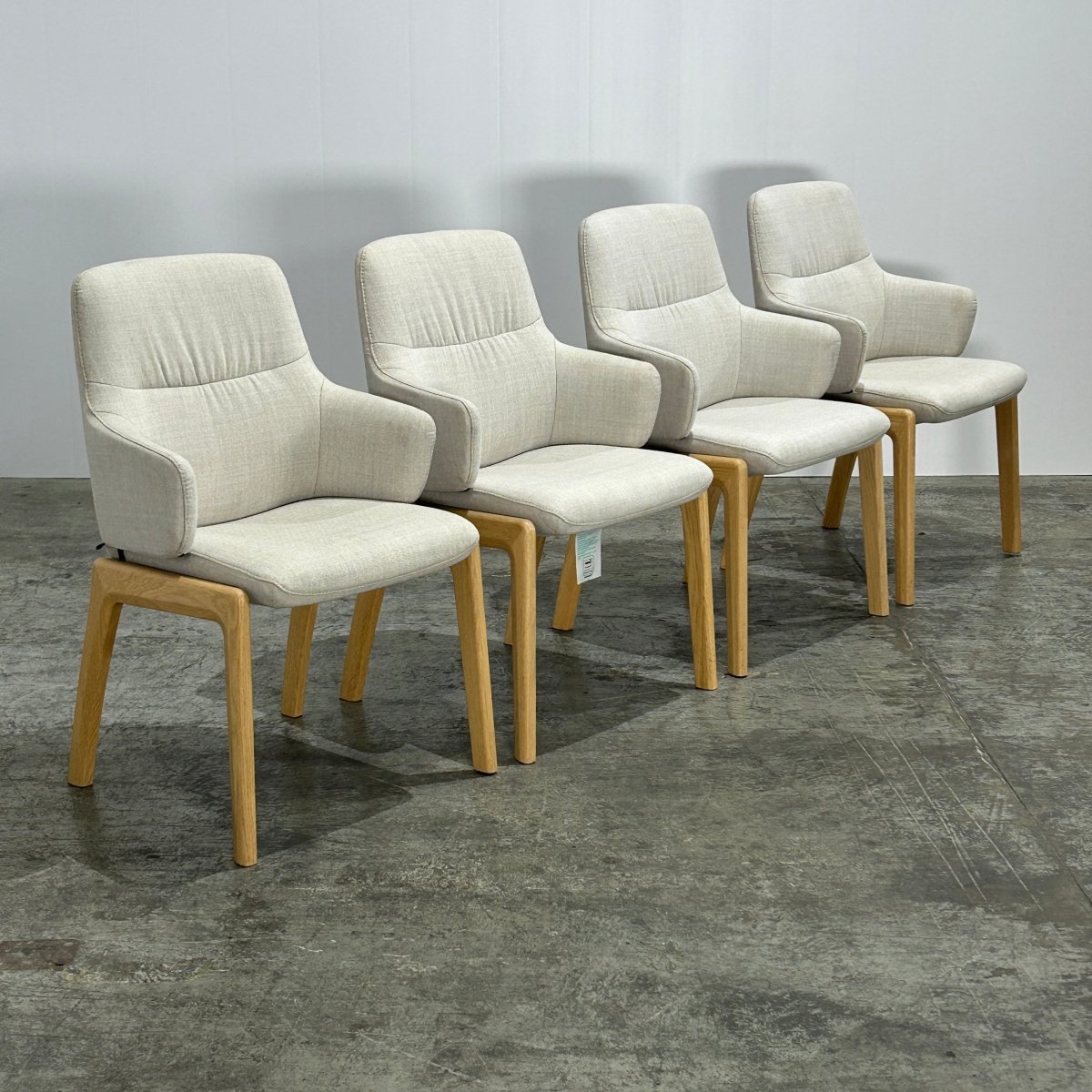 Vanilla Low Back Armchairs by Stressless, Set of Four @ REHAUS