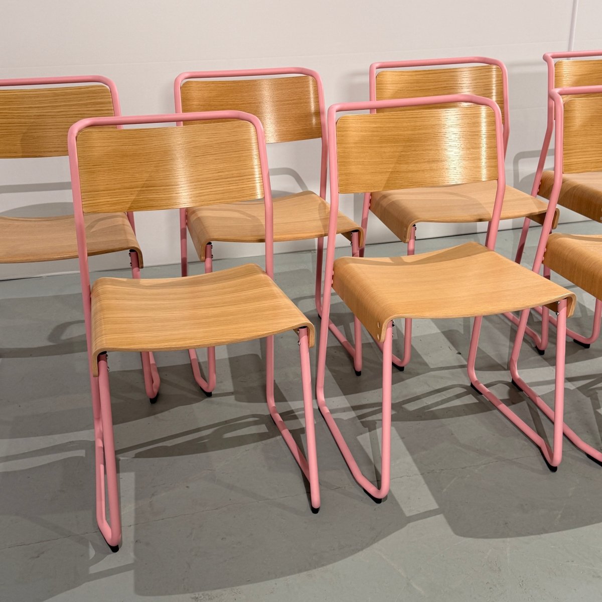 VG&P Canteen Chairs by Klauser & Carpenter, Set of Eight @ REHAUS