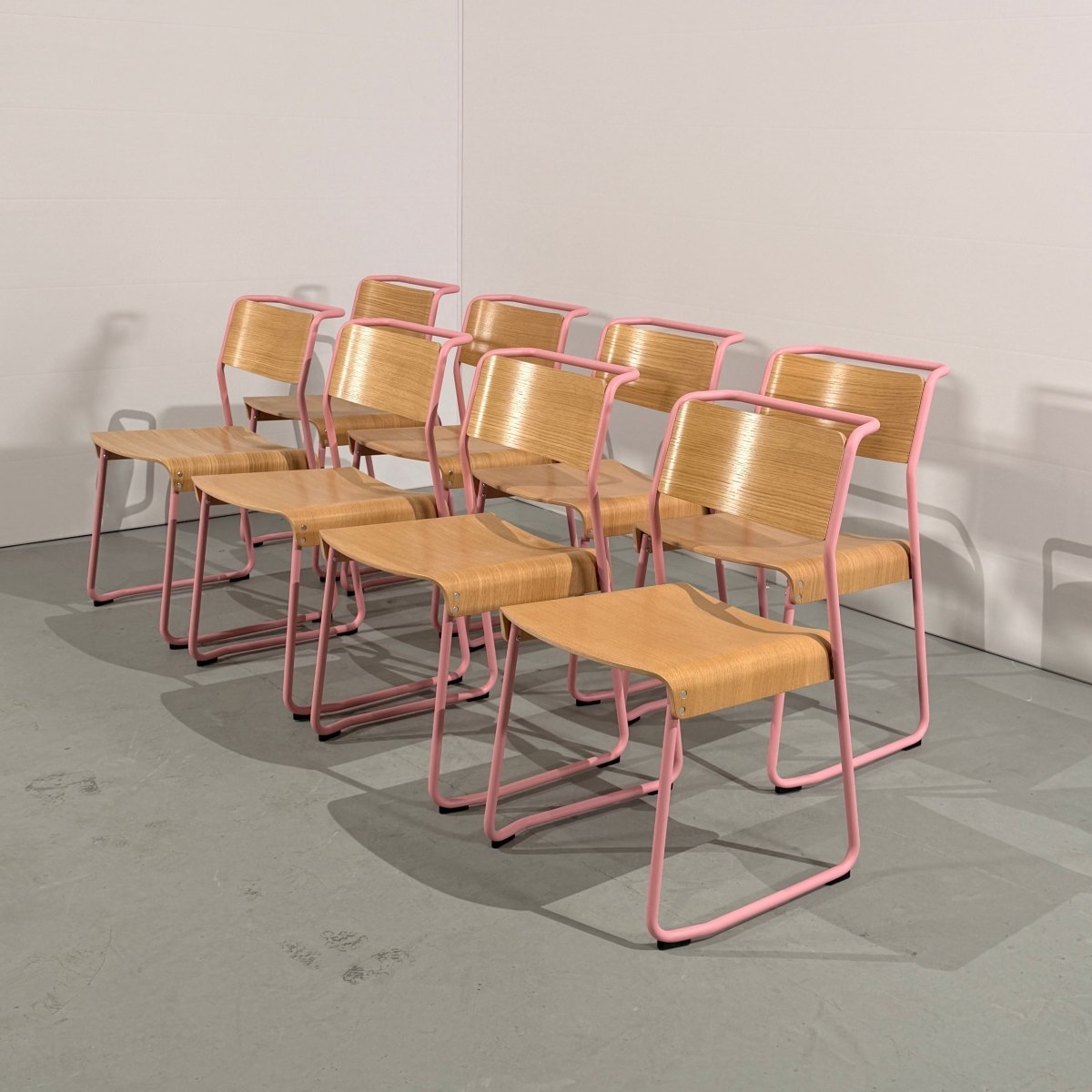 VG&P Canteen Chairs by Klauser & Carpenter, Set of Eight @ REHAUS