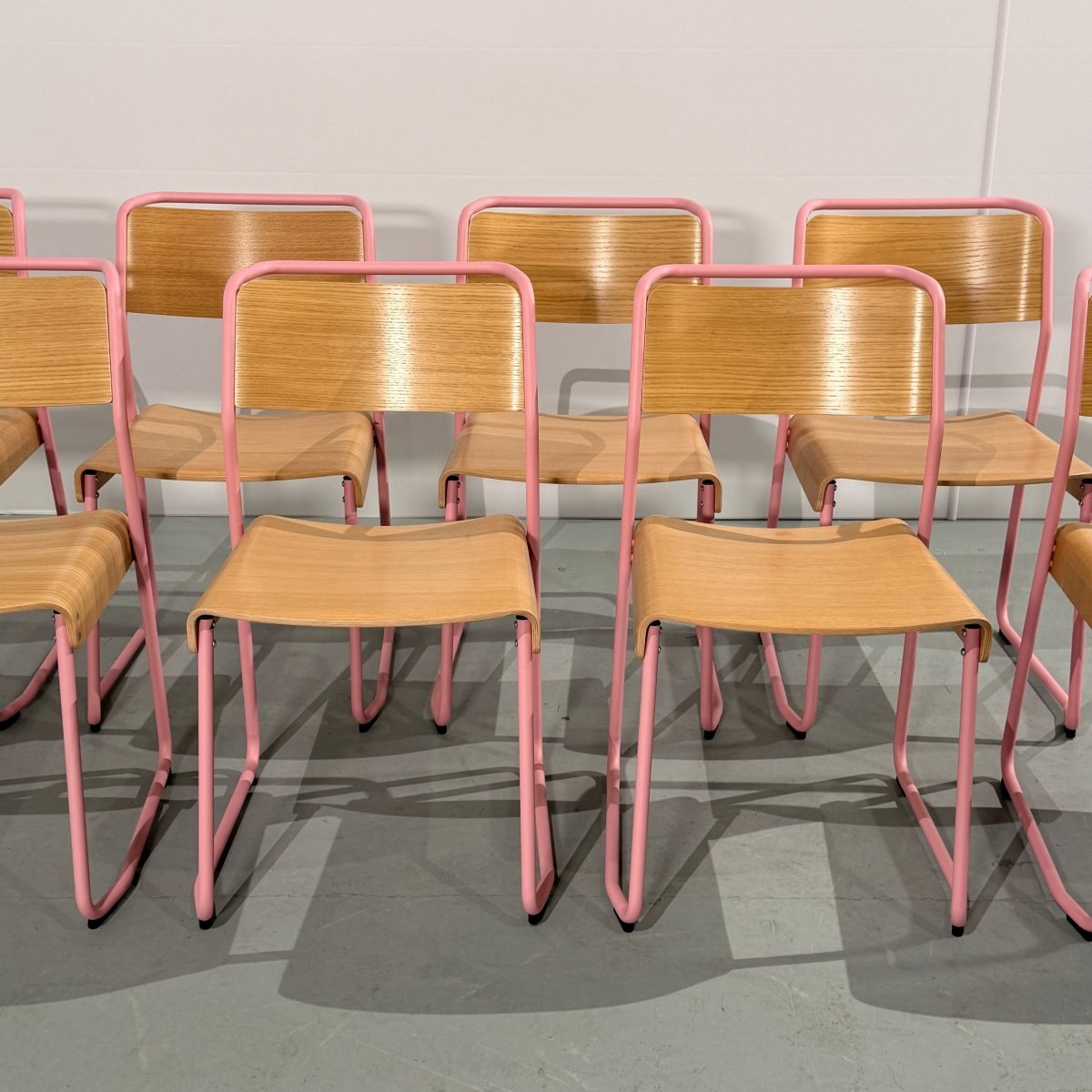 VG&P Canteen Chairs by Klauser & Carpenter, Set of Eight @ REHAUS