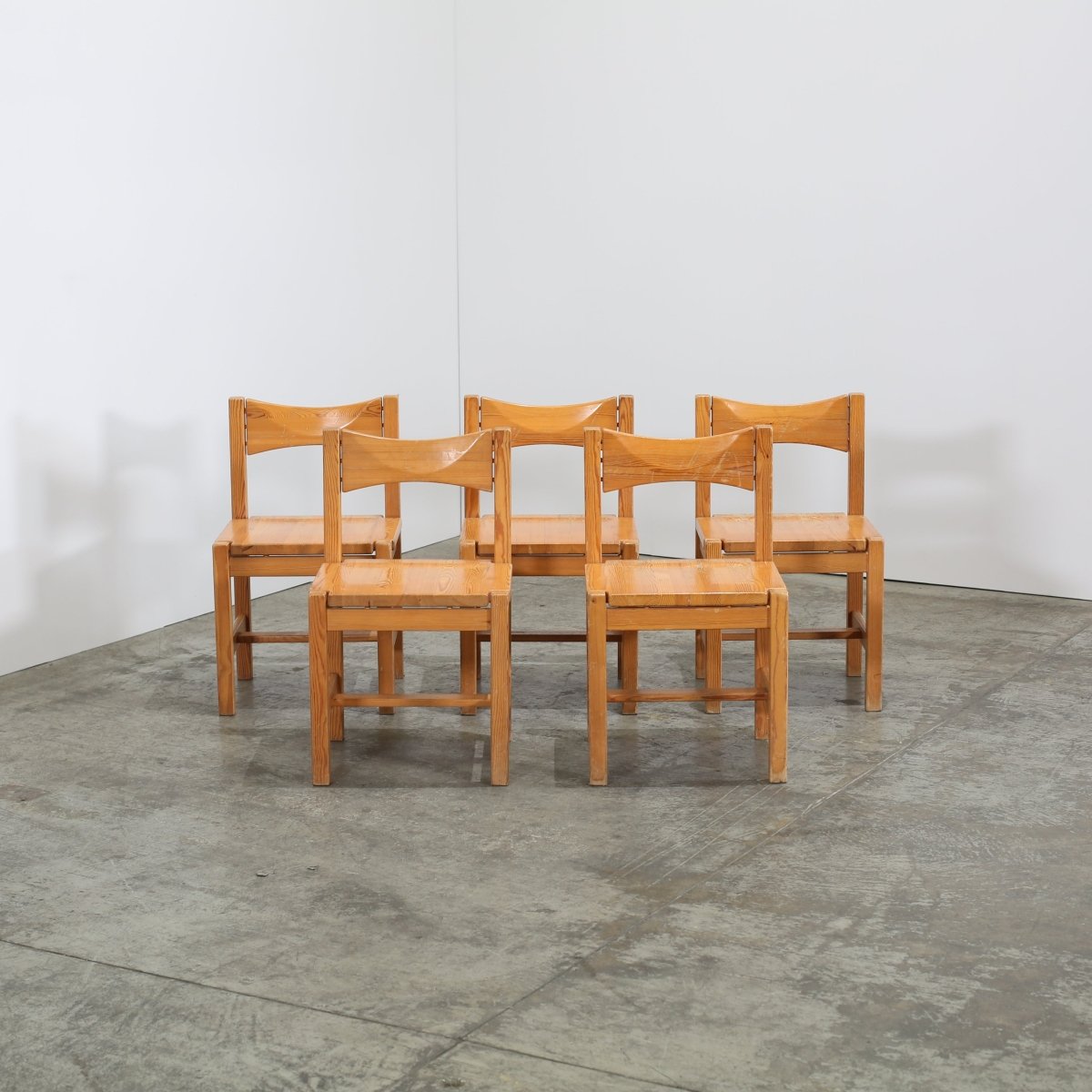 Vintage Hongisto Chairs by Ilmari Tapiovaara for Laukaan Puu, Set of Five @ REHAUS