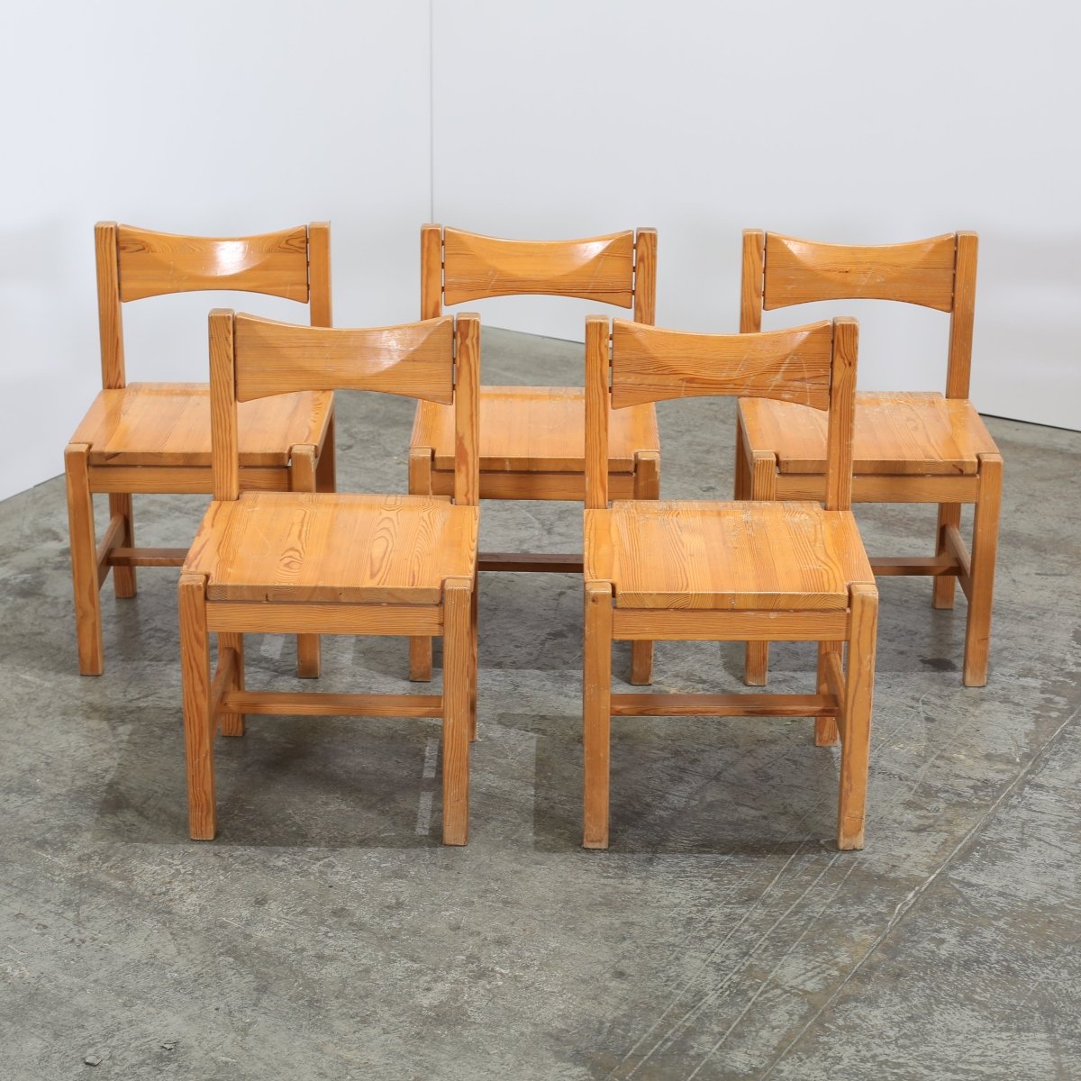 Vintage Hongisto Chairs by Ilmari Tapiovaara for Laukaan Puu, Set of Five @ REHAUS