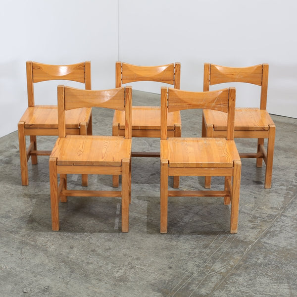 Vintage Hongisto Chairs by Ilmari Tapiovaara for Laukaan Puu, Set of Five @ REHAUS