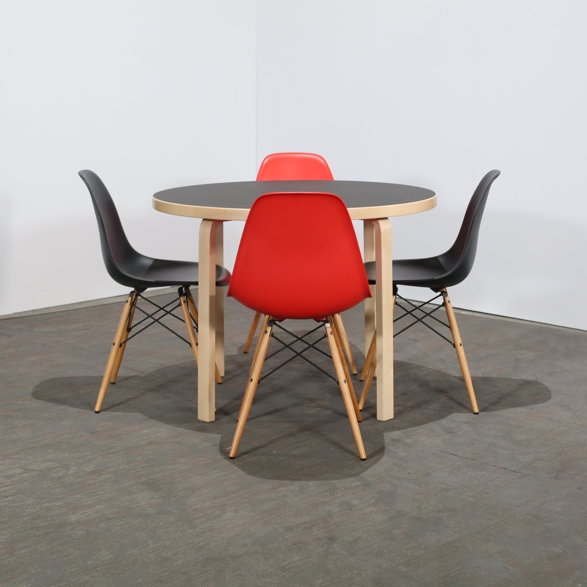Vitra Black Eames DSW Chair, Set of Two @ REHAUS