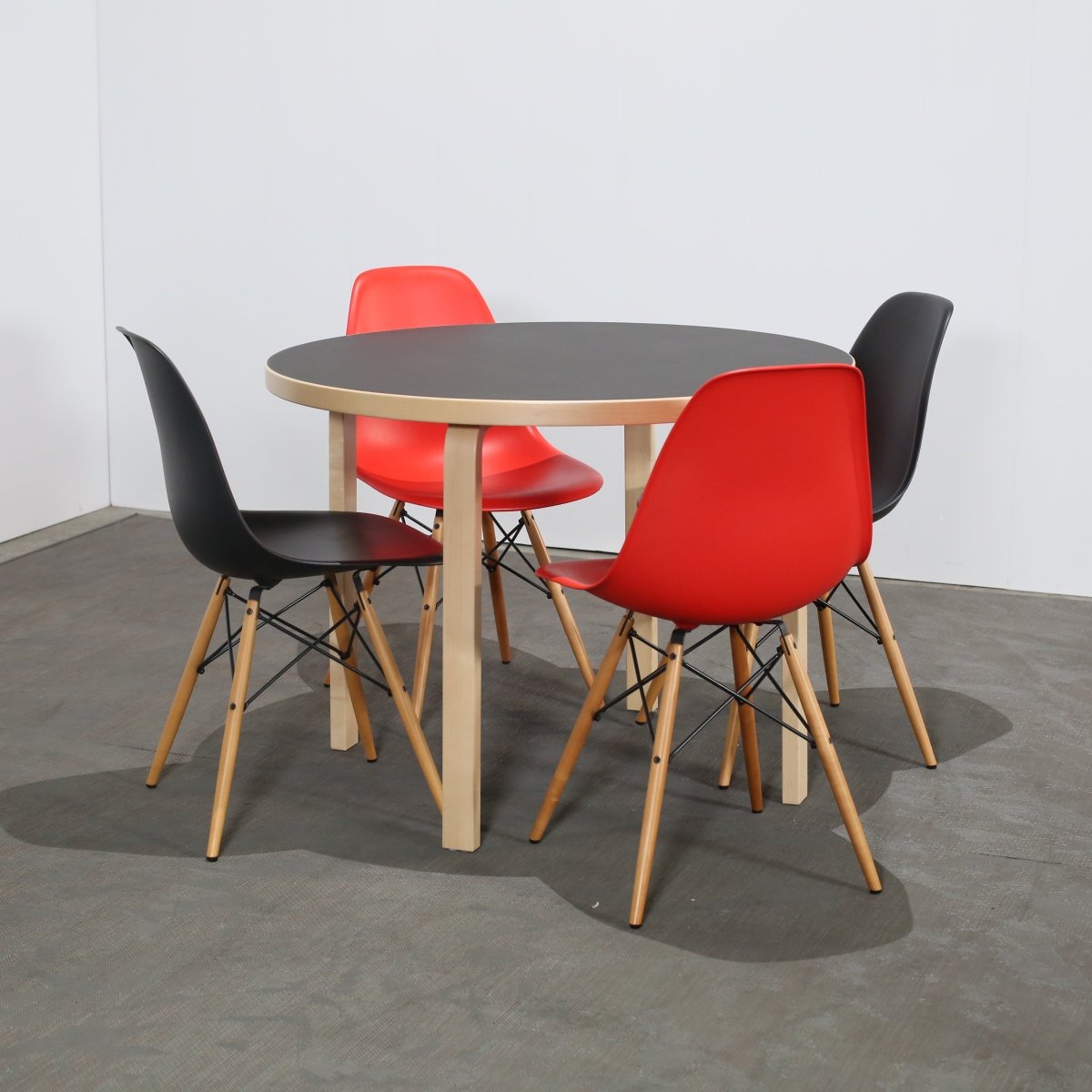 Vitra Black Eames DSW Chair, Set of Two @ REHAUS