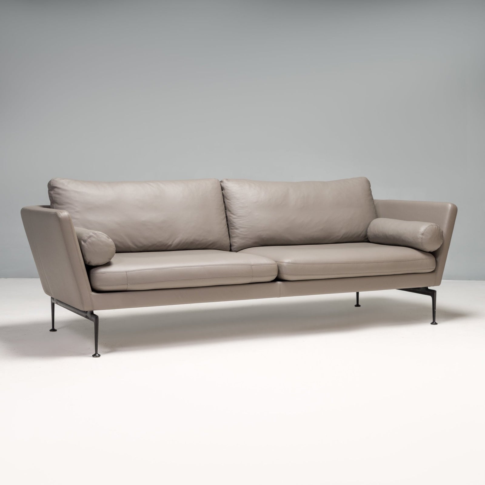 Vitra by Antonio Citterio Grey Leather Suita Three - Seat Sofa, 2021 - REHAUS - Antonio Citterio