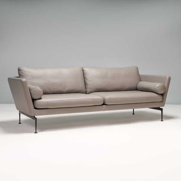 Vitra by Antonio Citterio Grey Leather Suita Three - Seat Sofa, 2021 - REHAUS - Antonio Citterio
