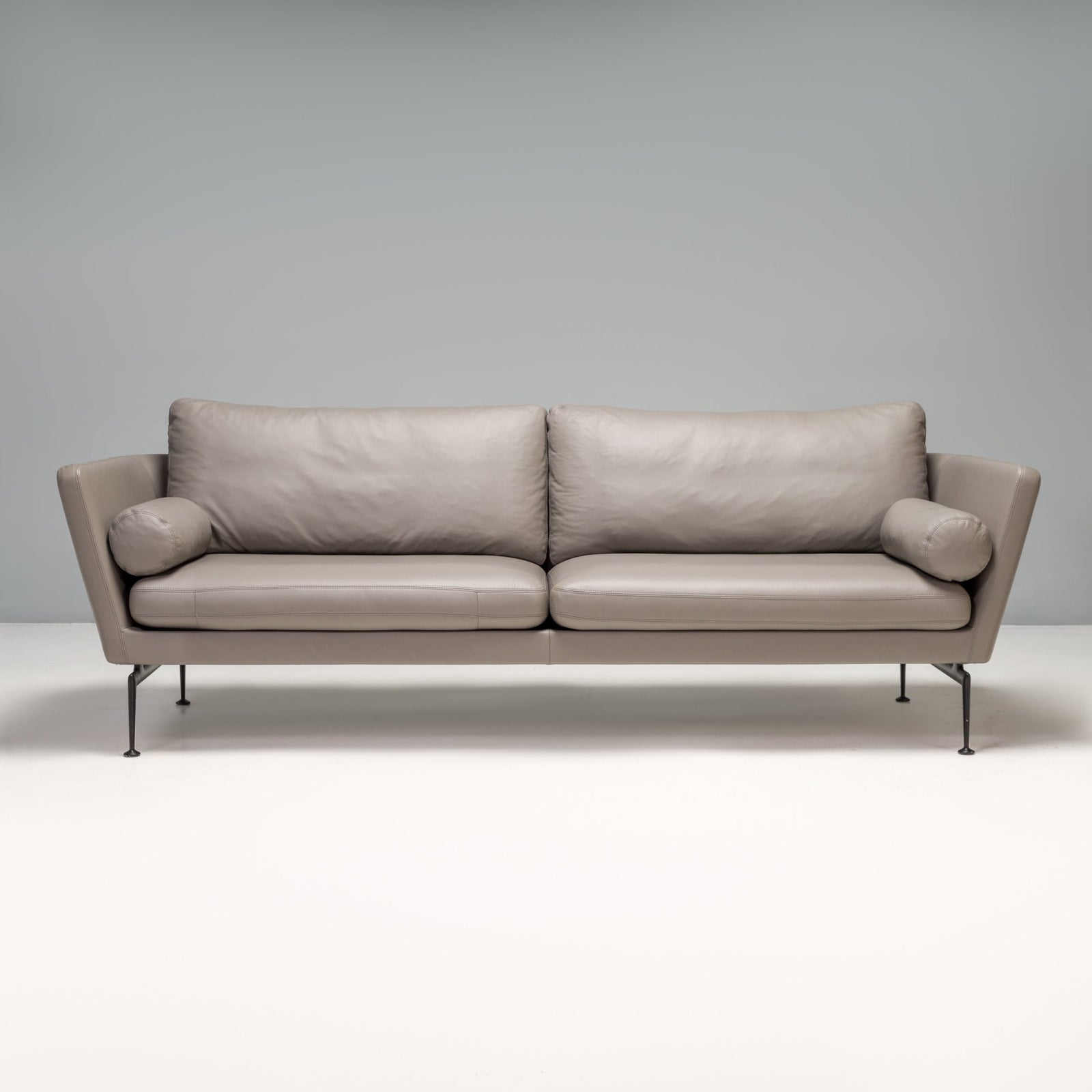 Vitra by Antonio Citterio Grey Leather Suita Three - Seat Sofa, 2021 - REHAUS - Antonio Citterio