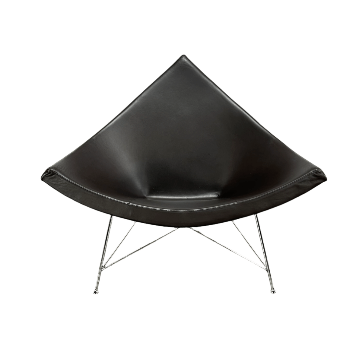 Vitra Coconut Leather Chair by George Nelson @ REHAUS