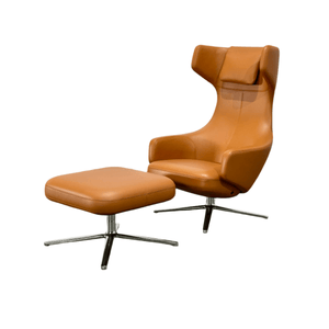 Vitra Grand Repos Armchair and Ottoman by Antonio Citterio @ REHAUS