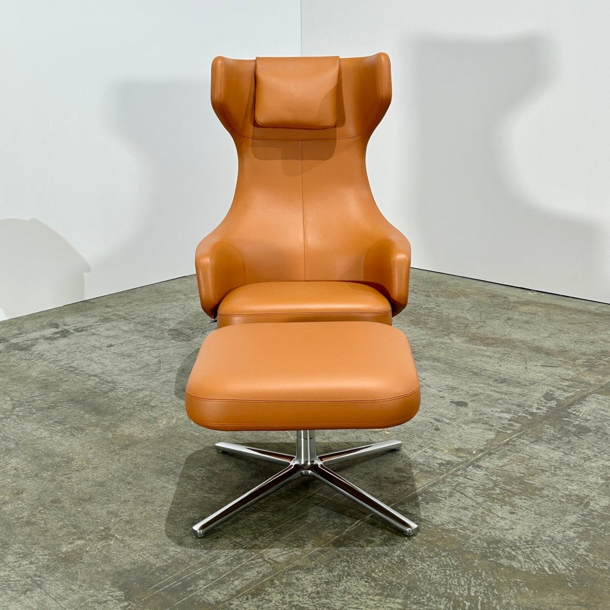 Vitra Grand Repos Armchair and Ottoman by Antonio Citterio @ REHAUS