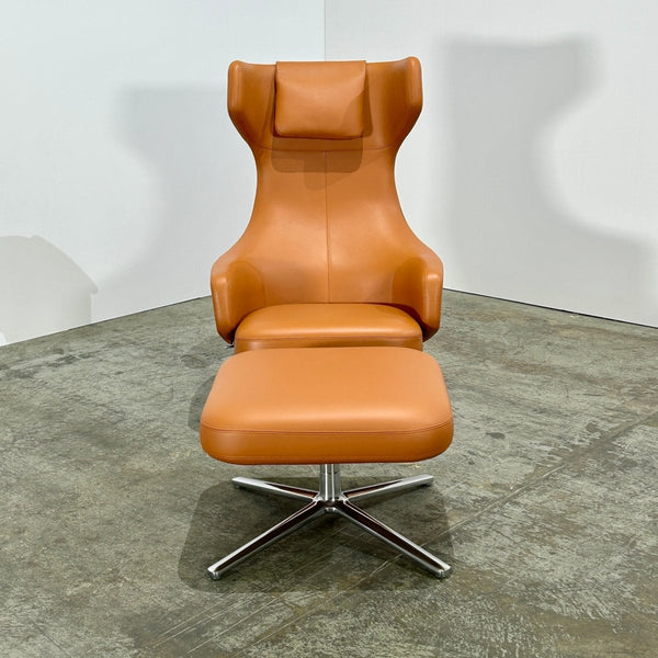 Vitra Grand Repos Armchair and Ottoman by Antonio Citterio @ REHAUS