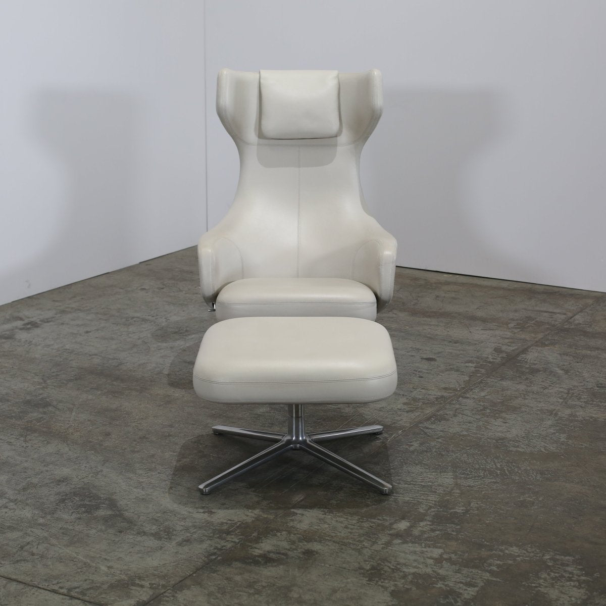 Vitra Grand Repos Lounge Chair & Footstool @ REHAUS