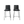 Vitra Hal Bar Stool Medium in Basic Dark, Set of Two @ REHAUS