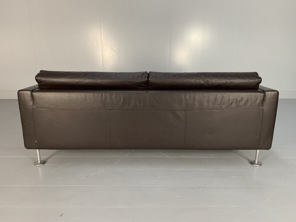 Vitra Park 2 - Seat Sofa - In Dark Brown Leather @ REHAUS