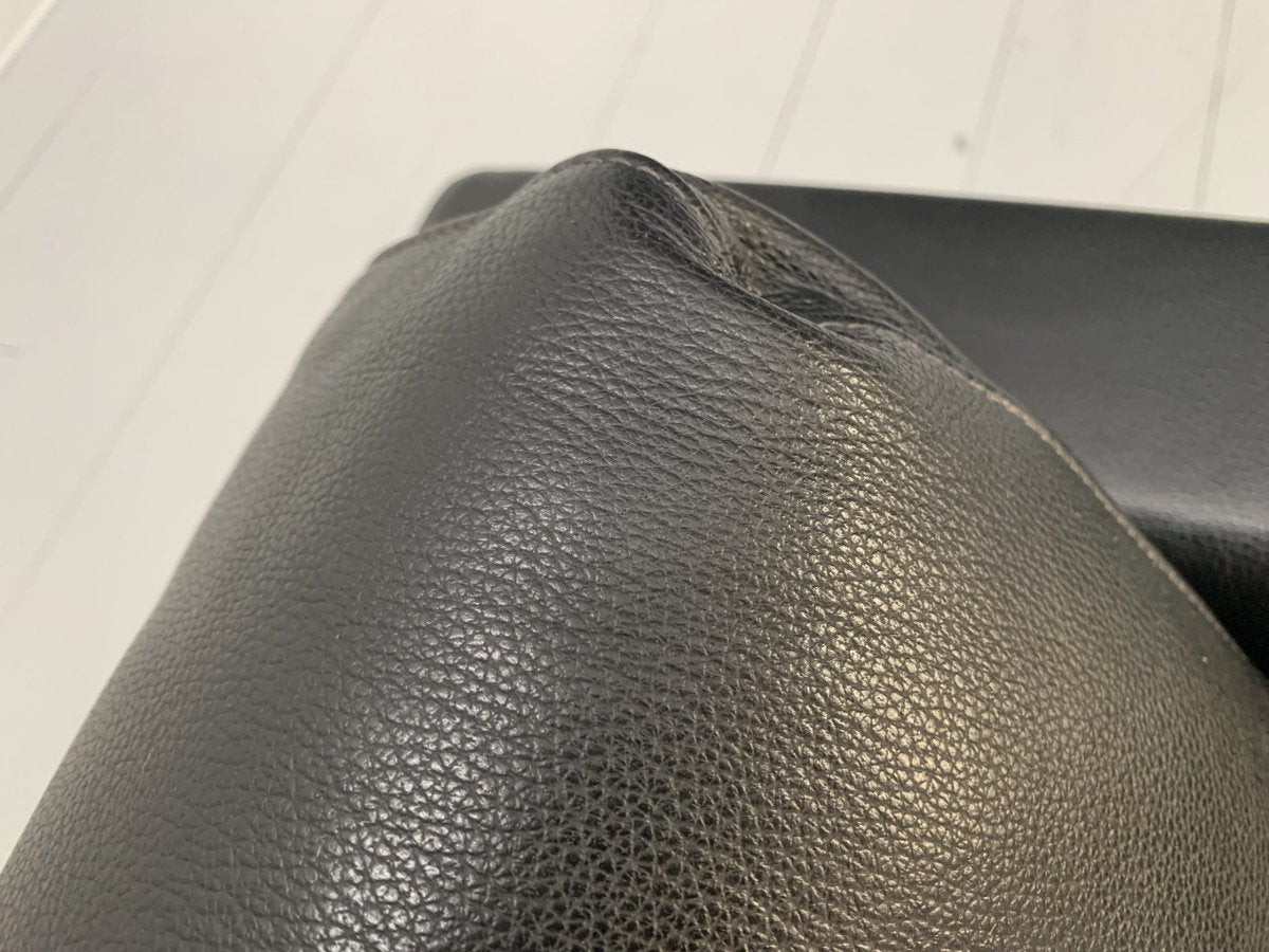 Vitra Park Armchair - In Jet Black Leather @ REHAUS