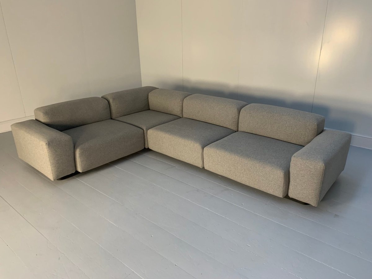 Vitra Place L - Shape Sofa - In Cosy Grey Wool @ REHAUS