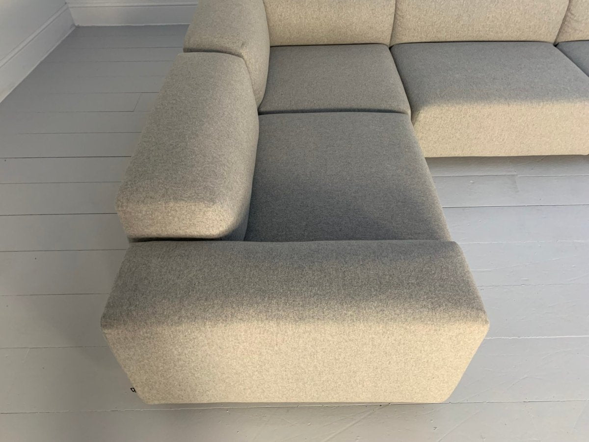 Vitra Place L - Shape Sofa - In Cosy Grey Wool @ REHAUS