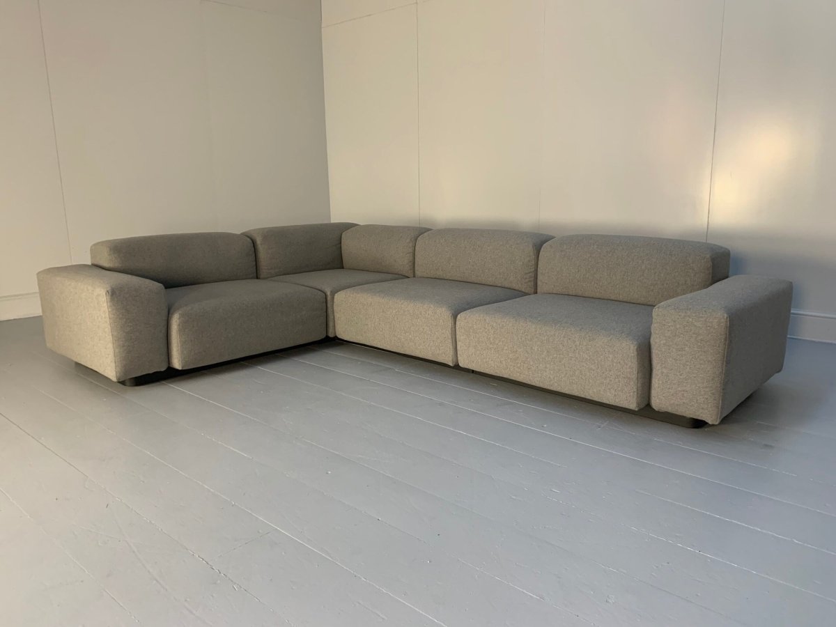 Vitra Place L - Shape Sofa - In Cosy Grey Wool @ REHAUS