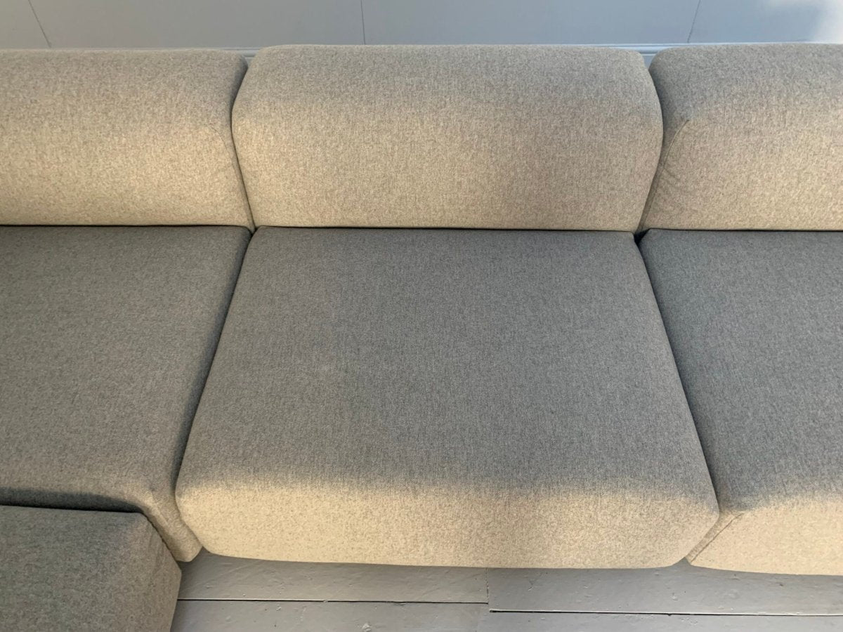 Vitra Place L - Shape Sofa - In Cosy Grey Wool @ REHAUS