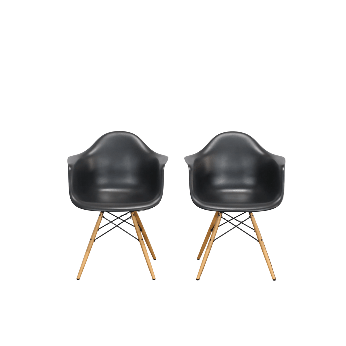 Vitra Red Eames DSW Chair, Set of Two @ REHAUS