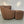 Vladimir Kagan Nautilus Corkscrew Armchair and Footstool in Brown Ultrasuede @ REHAUS