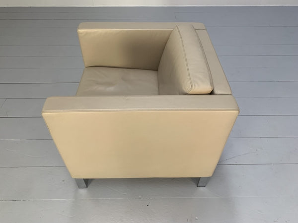 Walter Knoll Foster 500.10 Armchair - In Ivory Leather @ REHAUS