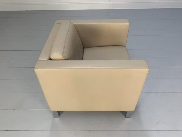 Walter Knoll Foster 500.10 Armchair - In Ivory Leather @ REHAUS