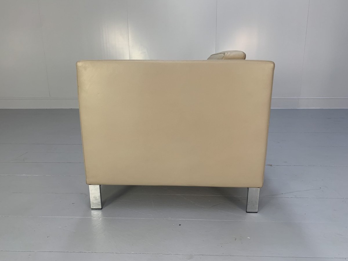 Walter Knoll Foster 500.10 Armchair - In Ivory Leather @ REHAUS