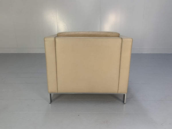 Walter Knoll Foster 500.10 Armchair - In Ivory Leather @ REHAUS