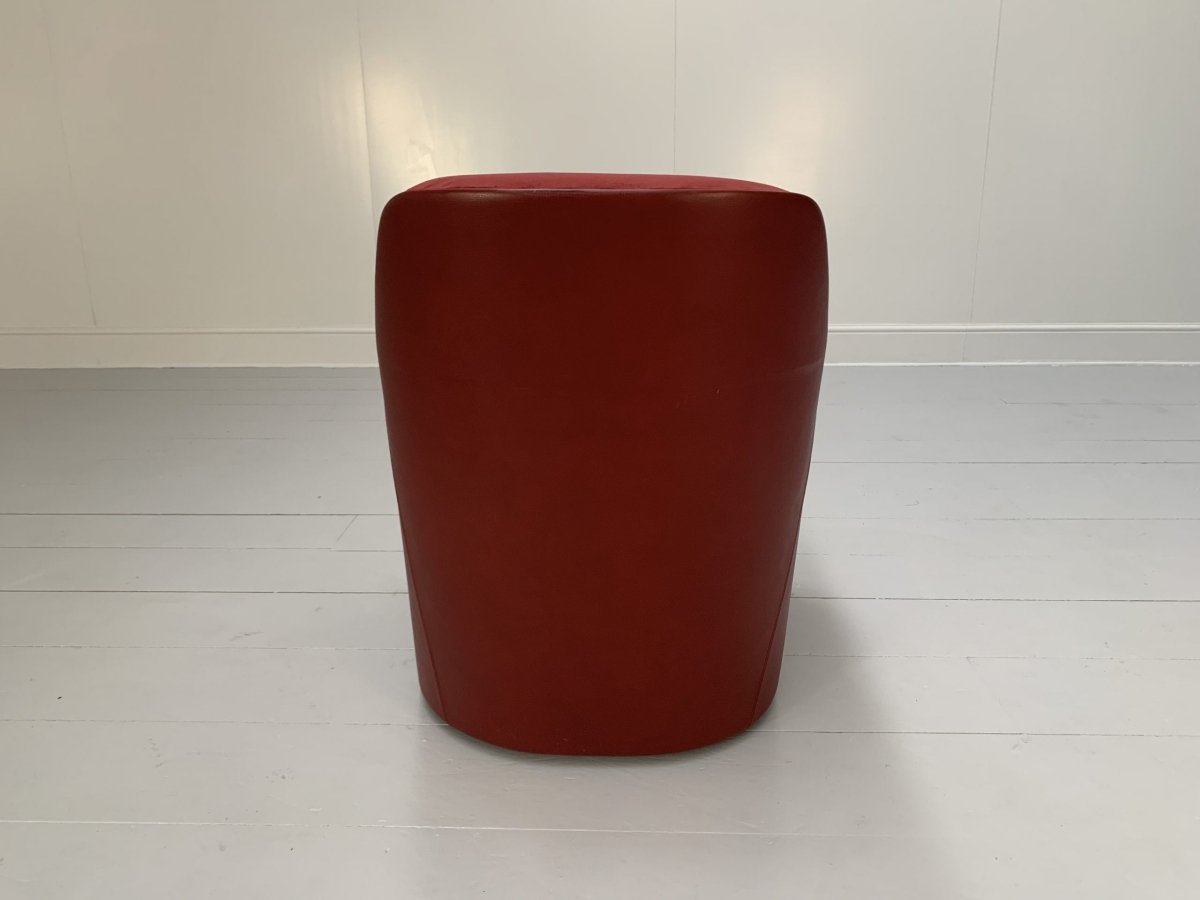 Walter Knoll Foster 521.10 Armchair - In Oxblood Velvet & Leather @ REHAUS