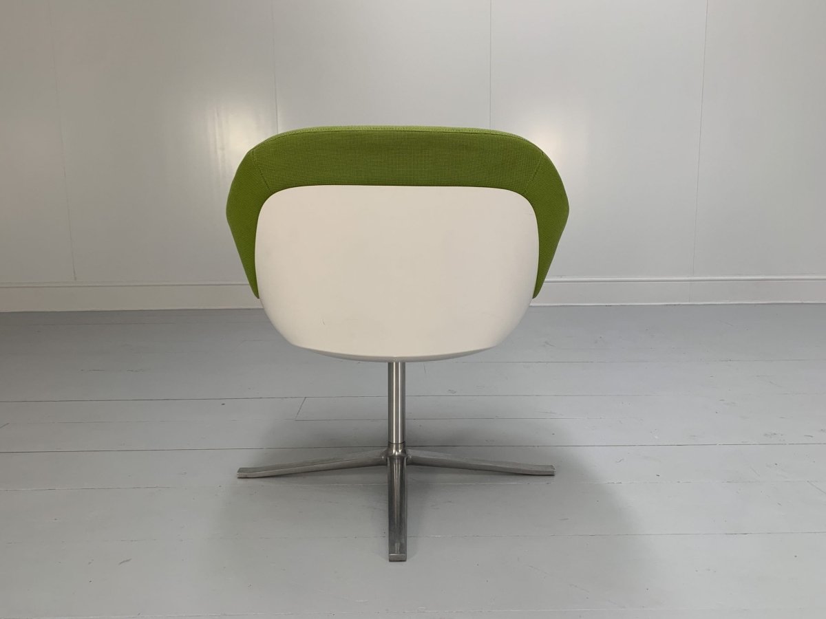 Walter Knoll Turtle Armchair - In Lime Green Fabric @ REHAUS