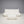 White Bouclé Togo Three Seater and Footstool, Set of Two @ REHAUS
