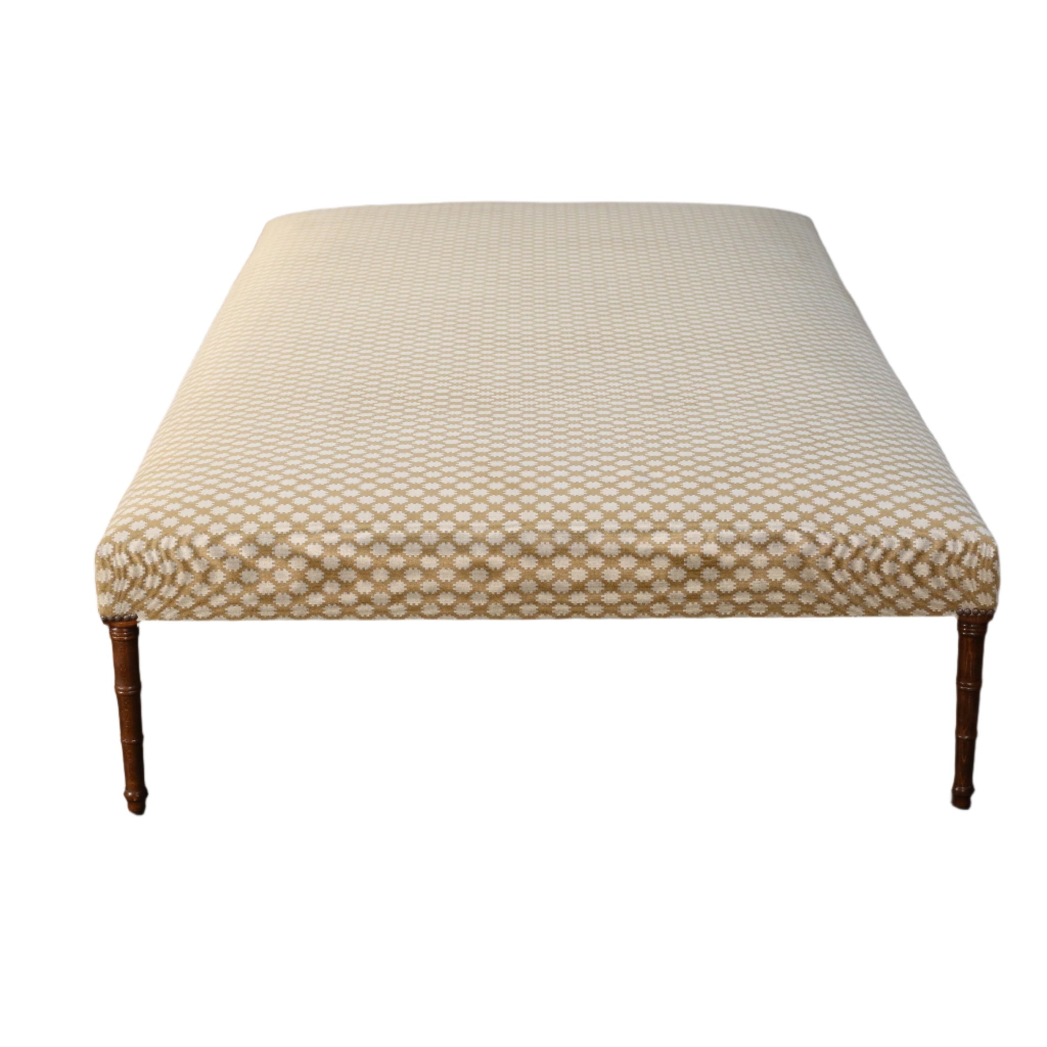 Yellow Patterned Chesterfield Table @ REHAUS